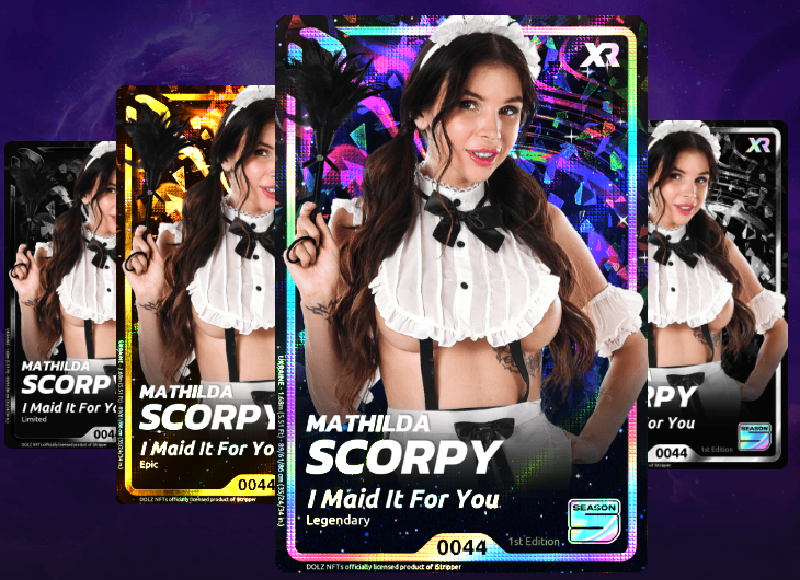 🎁120 whitelist spots to WIN for Mathilda Scorpy's NFT!

• Follow @dolz_official
• Like &amp; Share

Good luck winning yours! Each week, we offer whitelist spots, $DOLZ tokens, and more on ➡️ tropee.com/dolz

You will be guaranteed to mint 1 NFT before it opens to the