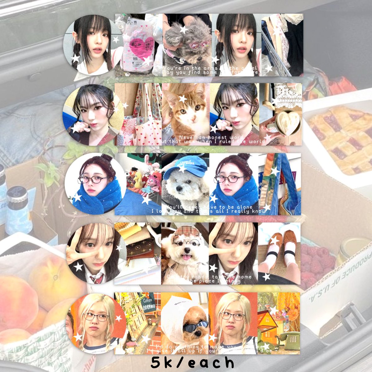 retweet would be so thankful! 💓

Haloo, cely bawa layout ready stock hanni isa karina ryusarang rosé only 5.000/each ! —— pay via qris ๑ ayo jajan😻 bisa req juga ya +1k^^

#zonauang #zonajajan #zonaba #zonauang