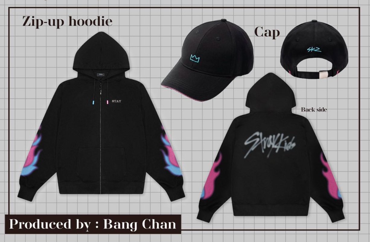 StrayKids BangChan メンプロ フーディー 2024 POPUP ZIP UP HOODIE Produced by Bang Chan [Stray Kids] 
