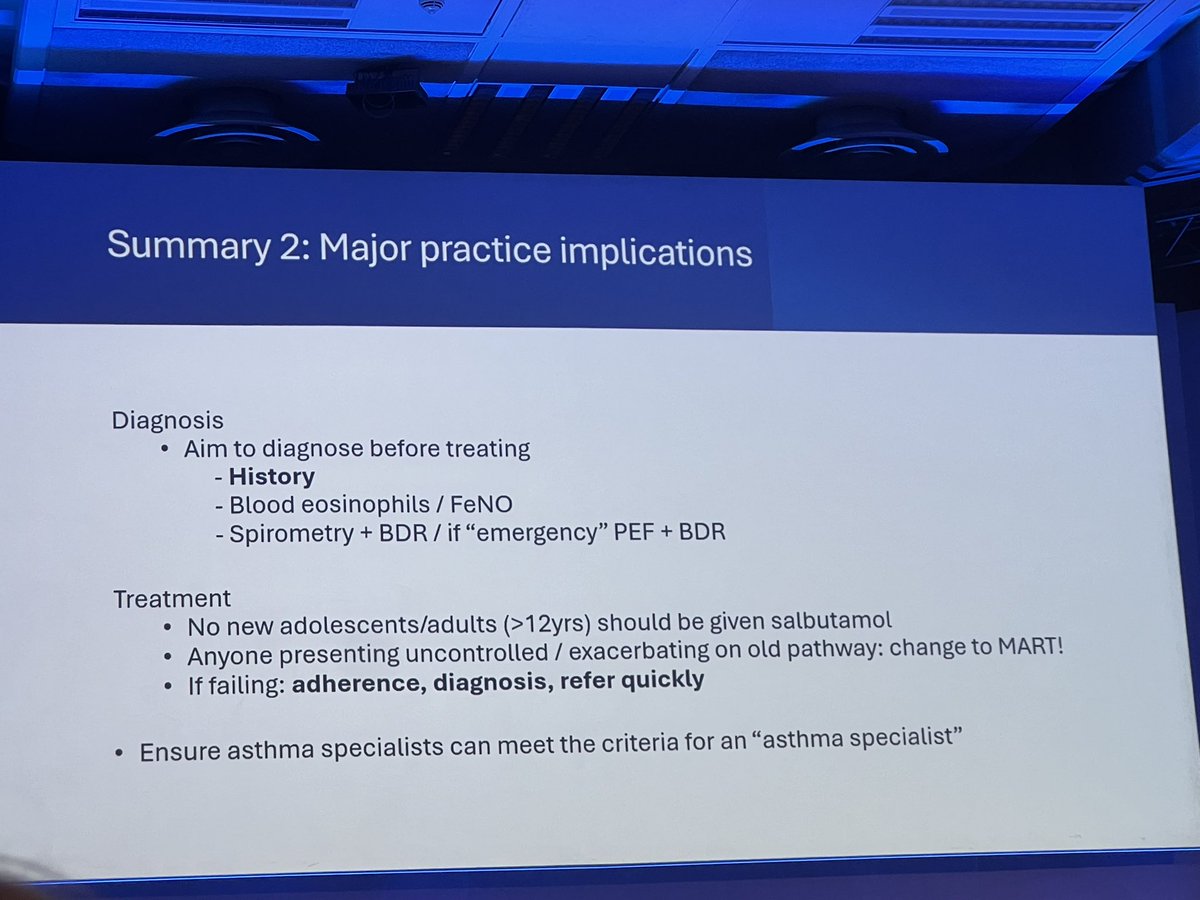 Key points from the long awaited new asthma guideline from NICE/BTS/SIGN #BTSWinter2024 #respisbest