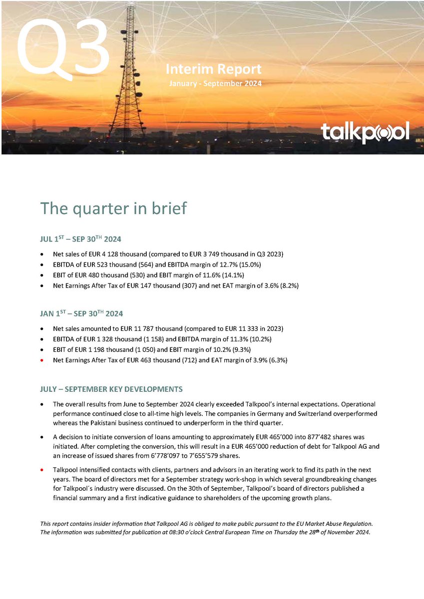 we have just published Q3 report earlier today
check out for more details: 
talkpool.com/wp-content/upl…
#talkpool