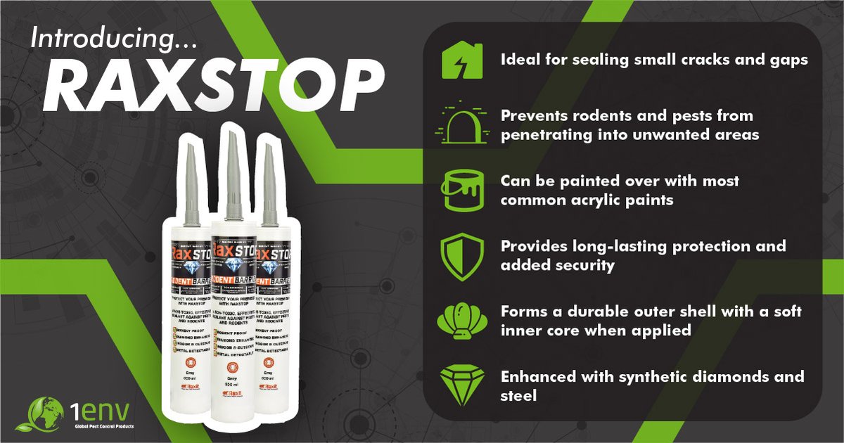 1envsolutions's tweet image. 🧱 Introducing RaxStop, the most flexible solution for covering any entrance points!

Click the below to view this product on our website or give our Sales team a ring on 01702 525 202.
▪️1env.com/raxstop

#New #Rodent #Proofing #PestControl
