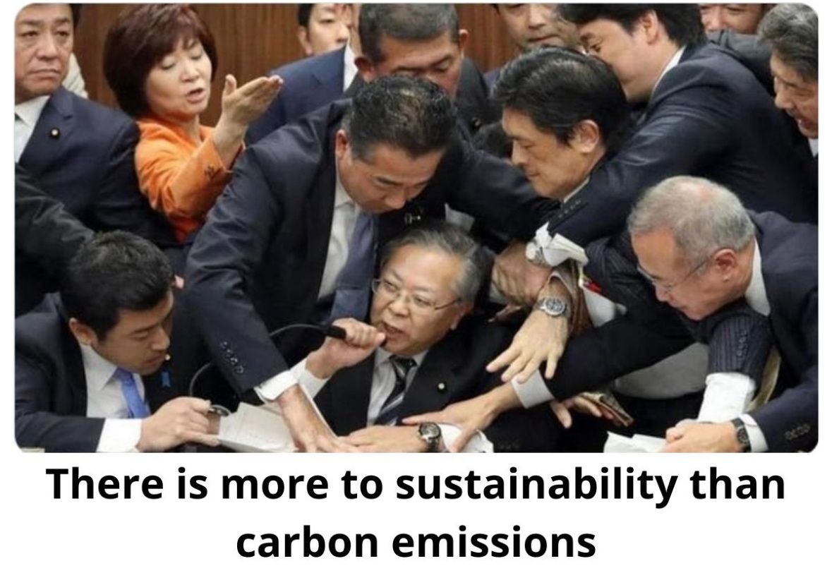 Sustainability is not just about CO2. 🔽

Let’s zoom out:

Our world is much more complex.

Sustainability is also about:

- CO2
- water
- health
- poverty
- pollution
- biodiversity
- gender equality
- resource scarcity

And more! What would you add? 

Let’s focus on the bigger