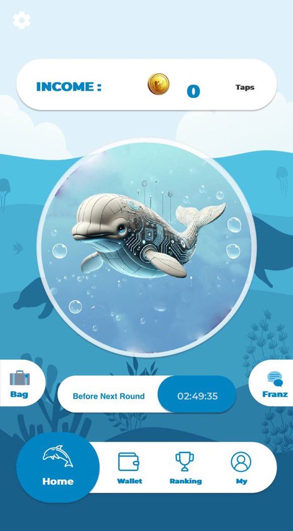 essan_'s tweet image. かわいいイルカをタップして $WATC を稼ごう。
#WATCoin @WATcoinofficial 🐬
⠀
やってみると簡単すぎて、ただイルカをタップするだけ。

1回60タップで1日4回（3時間の休憩あり）なのであっという間に終わっちゃいます！