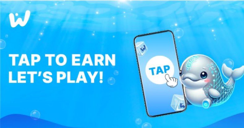 essan_'s tweet image. かわいいイルカをタップして $WATC を稼ごう。
#WATCoin @WATcoinofficial 🐬
⠀
やってみると簡単すぎて、ただイルカをタップするだけ。

1回60タップで1日4回（3時間の休憩あり）なのであっという間に終わっちゃいます！