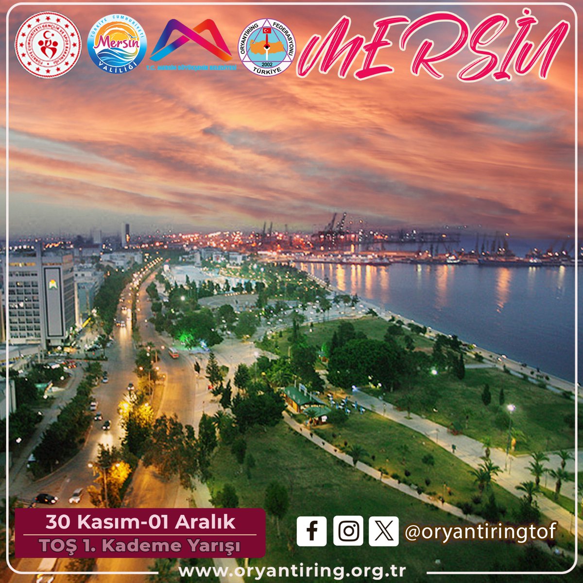 Mersin Oryantiring yarışması için hazır, siz hazır mısınız?
<a href="/gencliksporbak/">Gençlik ve Spor Bakanlığı 🇹🇷</a> <a href="/OA_BAK/">Dr. Osman Aşkın Bak</a> <a href="/hamzayerlikaya/">Hamza Yerlikaya 🇹🇷</a> <a href="/atillagulertof/">Atilla Güler</a>