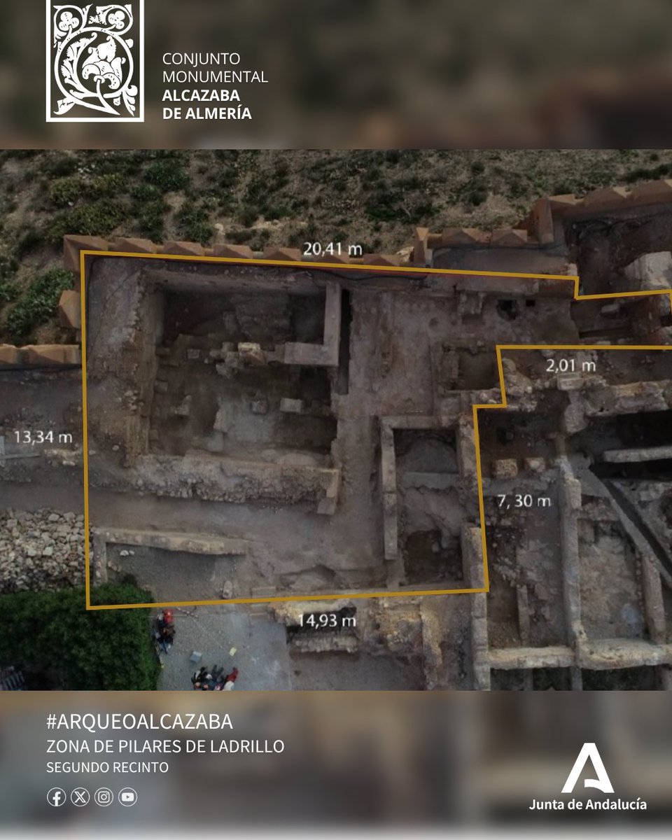 Intervenida con anterioridad, se trataba de una zona de la que no se tenía una visión general, el objetivo principal fue la recuperación de nuevos datos que permitieran interpretar su funcionalidad, además de obtener una secuencia cronológica de sus fases constructivas 👇