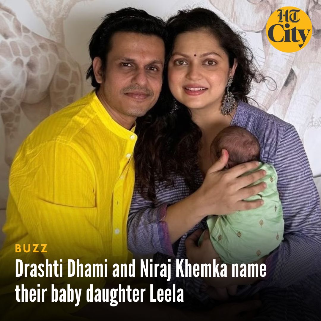 htcity's tweet image. Drashti Dhami and Niraj Khemka have revealed the name of their newborn daughter, Leela. The couple first shared the joyful news of her arrival in October through a heartwarming Instagram post.

#DhrashtiDhami #NirajKhemka #Niraj #Actor #Daughter #Leela