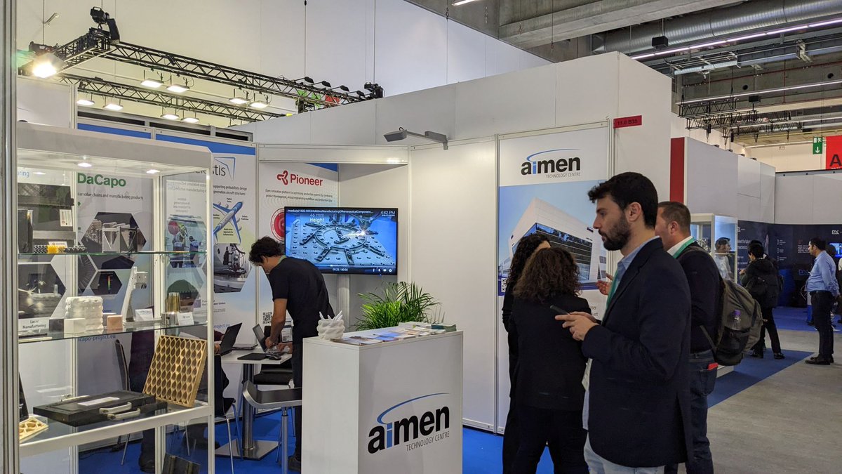 DacapoEU's tweet photo. 📣 DaCapo at #Formnext- Hub for Additive Manufacturing! 
As a hub for #additivemanufacturing, Formnext brings together industrial #3D printing experts and production professionals from across industries. Our partner & project coordinator @aimenct proudly represented DaCapo at this prestigious event, showcasing cutting-edge additive manufacturing solutions that support circular economy goals.

From innovation to impact, DaCapo continues to lead the way in sustainable #manufacturing! 💡🌍

#CircularEconomy
