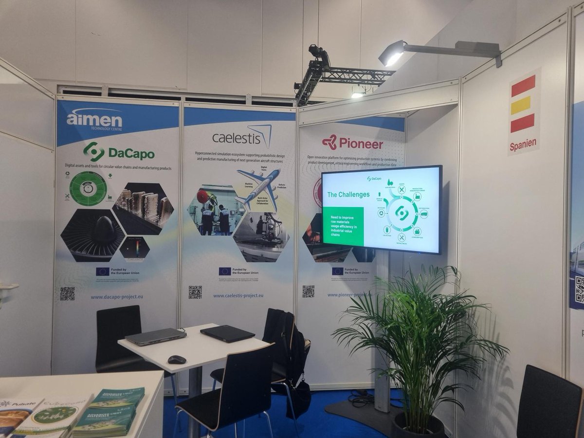DacapoEU's tweet photo. 📣 DaCapo at #Formnext- Hub for Additive Manufacturing! 
As a hub for #additivemanufacturing, Formnext brings together industrial #3D printing experts and production professionals from across industries. Our partner & project coordinator @aimenct proudly represented DaCapo at this prestigious event, showcasing cutting-edge additive manufacturing solutions that support circular economy goals.

From innovation to impact, DaCapo continues to lead the way in sustainable #manufacturing! 💡🌍

#CircularEconomy