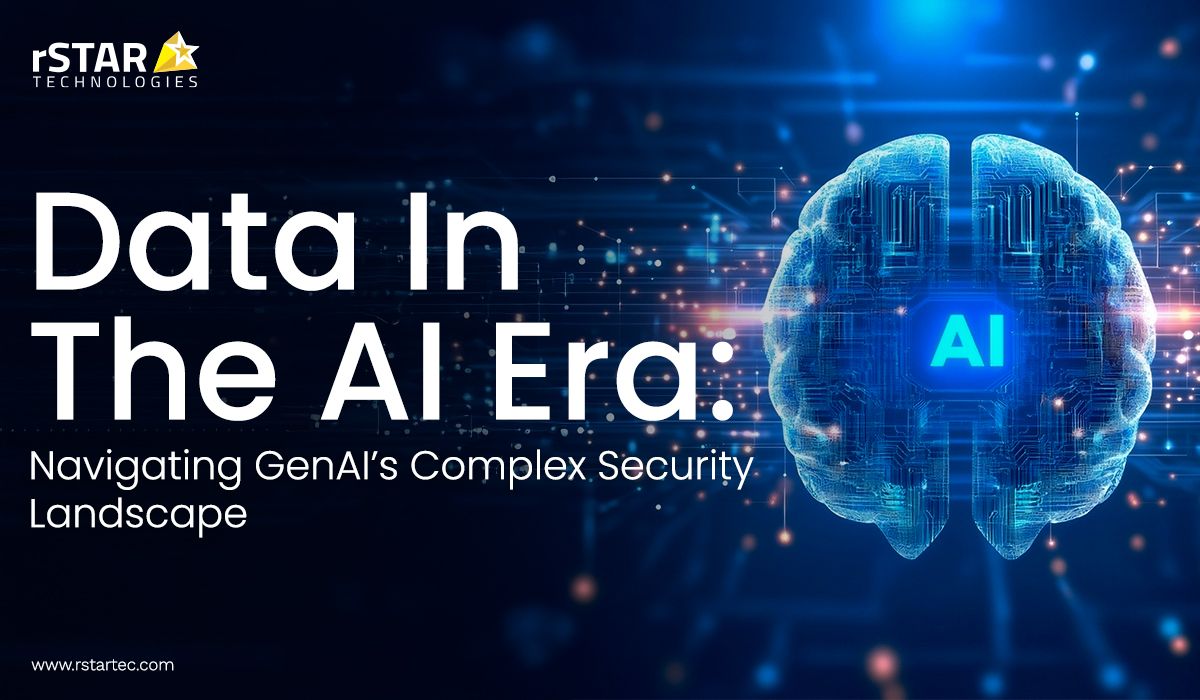 rSTARTec's tweet photo. 📢 Latest Forbes article from Vivek Ahuja: Data in the AI Era: Navigating GenAI’s Complex Security Landscape 🔍

🚀 Explore how businesses can tackle the challenges of data security in the rapidly evolving world of Generative AI

🔗 Learn More: https://t.co/V332tE7QlJ

#GenAI #DataProtection #AI #ITServices #ITConsulting #DigitalTransformation #rSTARTechnologies