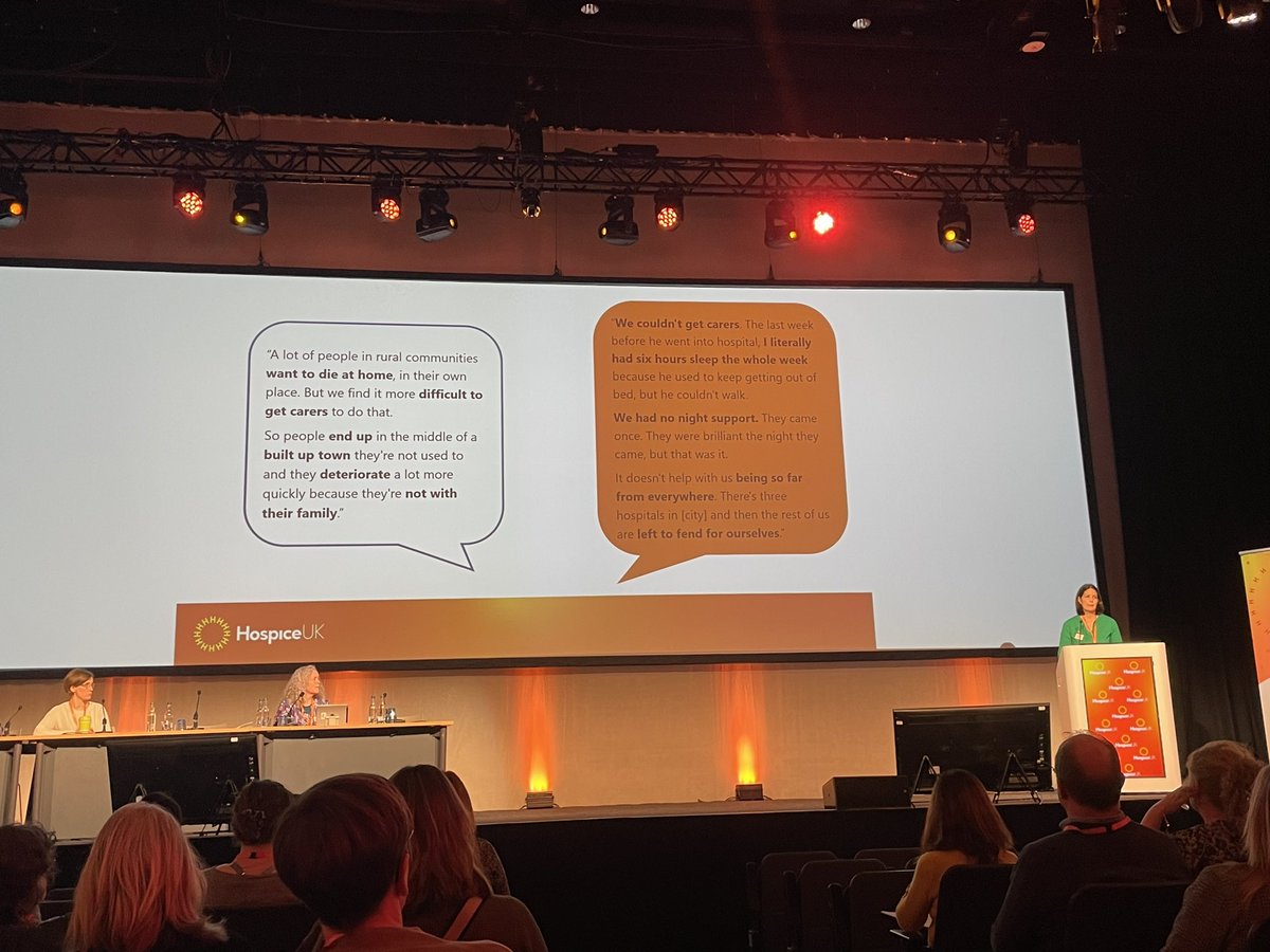 India Tunnard (@itunnard) on Twitter photo Really wonderful talks yesterday on rural palliative care including personal experiences. Very moving. Great that this important subject is being highlighted at #HospiceUKConf
<a href="/HelenMalo3/">Helen Malo</a> <a href="/annasutherlan15/">Anna Sutherland</a> Really wonderful talks yesterday on rural palliative care including personal experiences. Very moving. Great that this important subject is being highlighted at #HospiceUKConf
<a href="/HelenMalo3/">Helen Malo</a> <a href="/annasutherlan15/">Anna Sutherland</a>