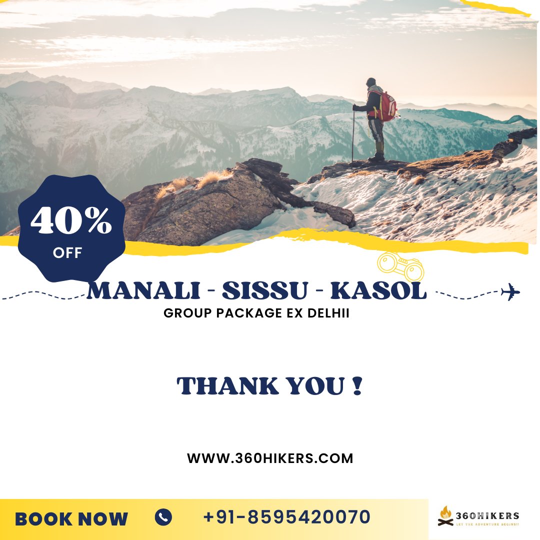 360hikers_Ind's tweet photo. Manali - Kasol - Sissu Group Tour:-

#manali #manalı #manaliadventure #manalisnow #snow #solang #solangvalley #solangvalleymanali #ataltunnel #himachal #himachalpradesh #360hikers #camping #travel #solo #adventure #sissu #sissuhimachal #kasol #kheergangadiaries #kasol❤️ https://t.co/7dCtCUT4RA