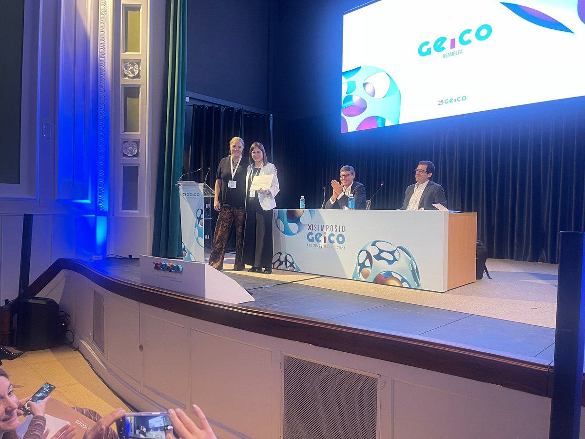 GEICOgroup's tweet photo. 📸
▪️ @Carmenmarqueslu el informe de gerencia.
▪️ Dra. @Lydia_Gaba_Med con su exposición por parte del Comité Científico.
▪️ Premio motivacional del Comité Científico de GEICO a la Dra. @MendiolaMarta .
¡Seguimos!
#TeamGEICO #XISimposioGEICO #GEICO #FormaciónMédica https://t.co/arTH9GS8y4