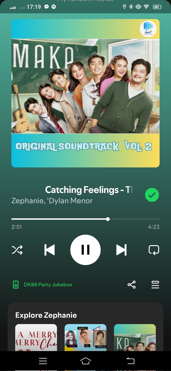 KapusoFIGHTER_'s tweet photo. #CatchingFeelings is now available on #Spotify.
Ang ganda lang nung song. Nakaka-LSS.😍🎵
#Zephanie
#ZephanieDimaranan
#DylanMenor
#MAKA
#MAKAThemeSong
#GMAMusic
#GMAPlaylist
#GMAPublicAffairs
Power streaming!😍👏 https://t.co/i8owR0X0uG