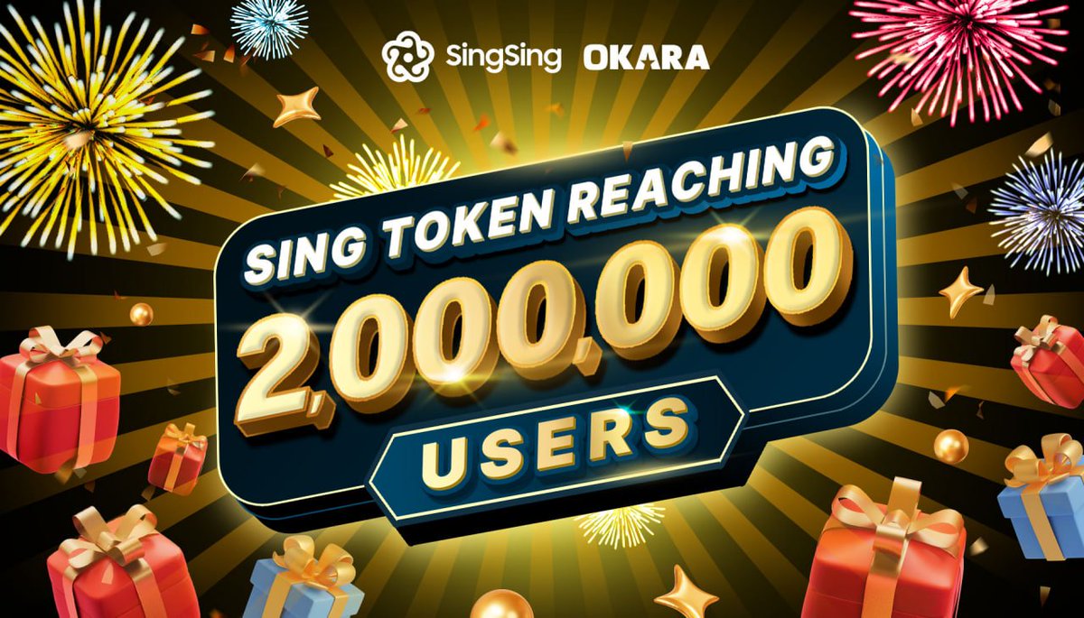🎤 SingSing x OKARA: $SING Token Reaching 2,000,000 Users! 🎉

Big news! $SING is now the key to unlocking exclusive perks for 2,000,000 Karaoke lovers across OKARA's network!

✨ Start with a 40% OFF on karaoke vouchers when paying with $SING.
📍 Redeemable at every OKARA