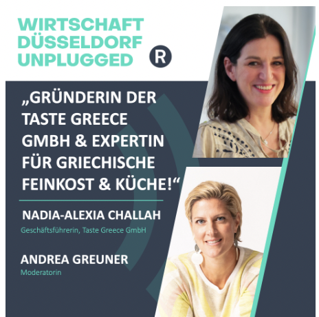 🎙In der neusten Folge von "Wirtschaft #Düsseldorf Unplugged" spricht Nadia-Alexia Challah über den Aufbau Ihres Unternehmens TASTE GREECE: wirtschaftspodcast-duesseldorf.de #Podcast #Griechenland #Food