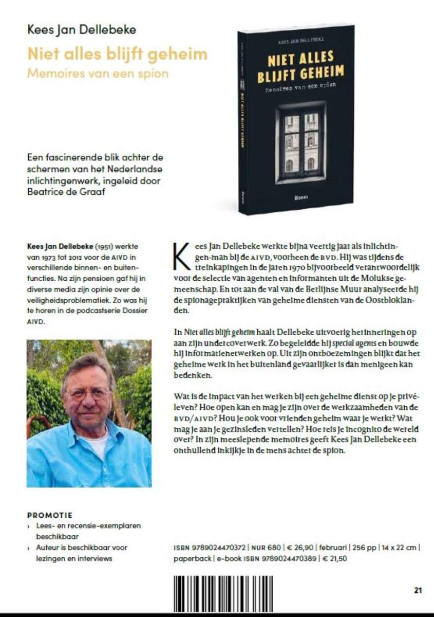 Uit memoires 'Niet Alles Blijft Geheim'
"Een beveiligingsadvies was, dat wanneer je als BVD’er een liefdesrelatie wilde beginnen, je dat het beste met een collega kon doen. Dan wist je dat t geen opzetje was van een buitenlandse inlichtingendienst; wel zo veilig".