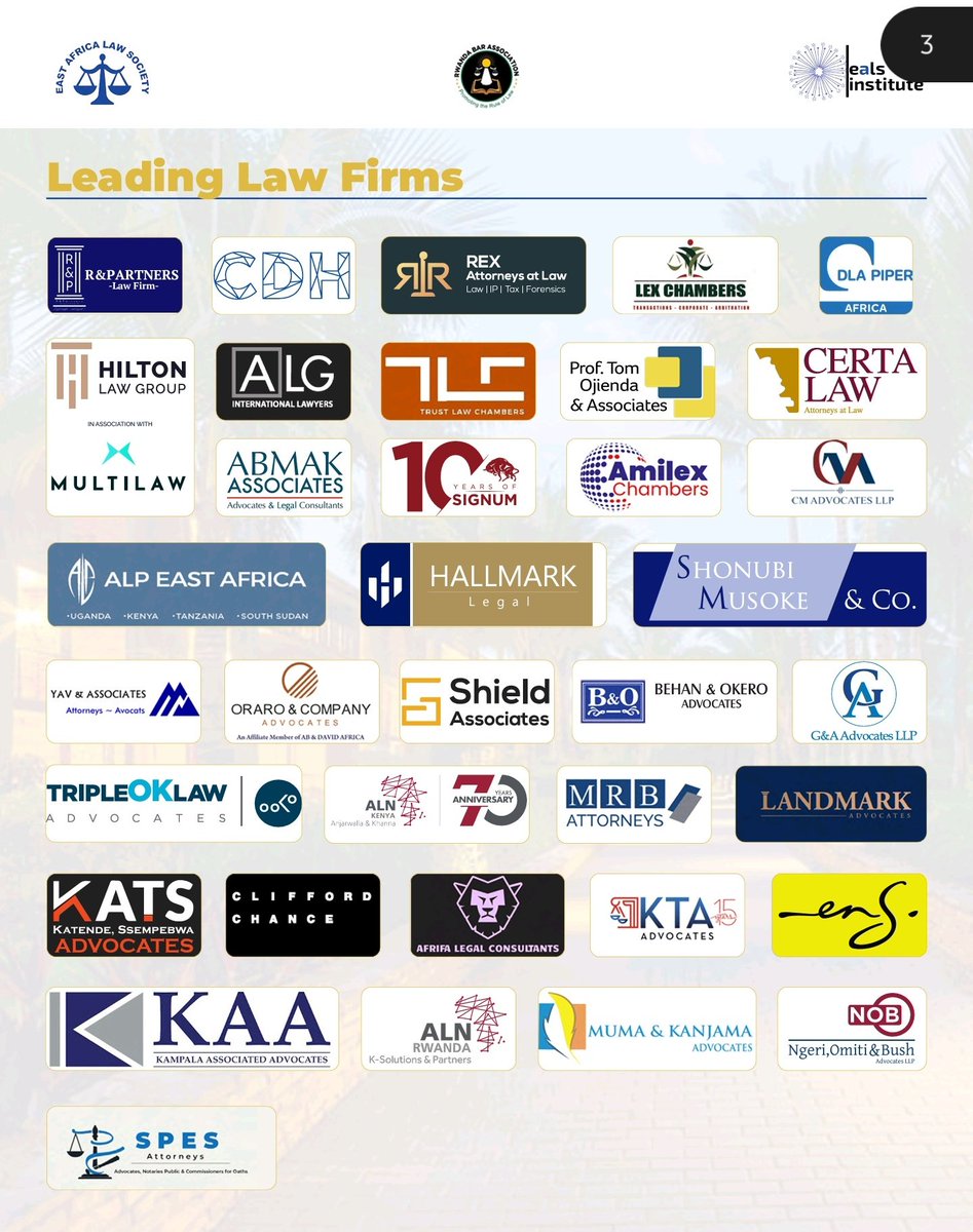KTA Advocates (@kta_law) on Twitter photo Connect with our Partners who are attending the <a href="/ealawsociety/">East Africa Law Society(EALS)</a> Leading Lawyers Conference & #EALS2024 General Meeting, taking place from 27-30 November 2024 at Speke Resort & Conference Centre - Kampala
Discover more about our expertise: ktaadvocates.com
#KTAat15 Connect with our Partners who are attending the <a href="/ealawsociety/">East Africa Law Society(EALS)</a> Leading Lawyers Conference & #EALS2024 General Meeting, taking place from 27-30 November 2024 at Speke Resort & Conference Centre - Kampala
Discover more about our expertise: ktaadvocates.com
#KTAat15