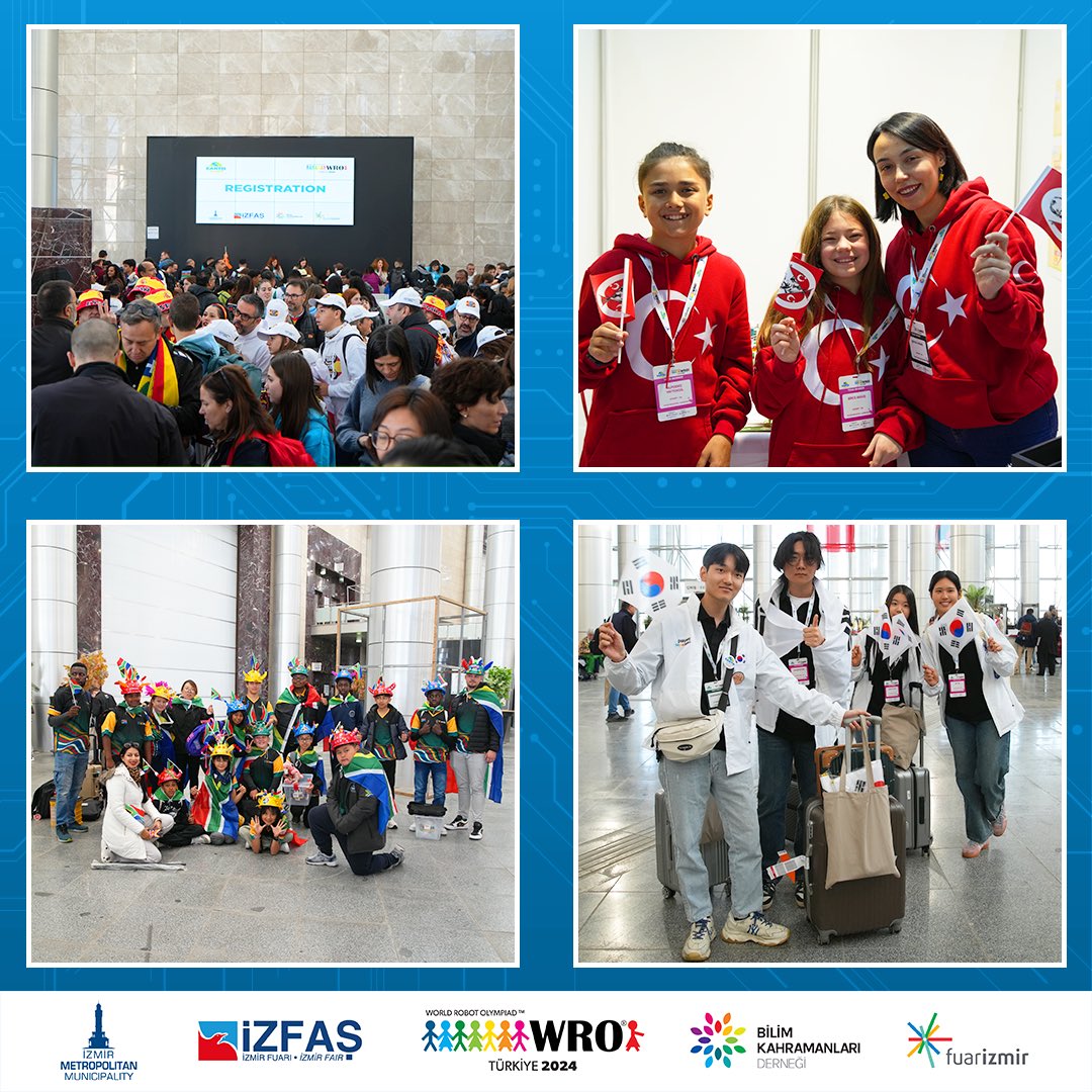 BilimKahraman's tweet photo. WRO 2024 Türkiye heyecanı başladı! 🤩🚀
*
WRO 2024 Turkey excitement started! 🤩🚀

#WRO #WROTürkiye24 #EarthAllies #roboticsscience #WelcometoIzmir #bilimkahramanları #scienceheroes #izmir https://t.co/IihCWg2tX0