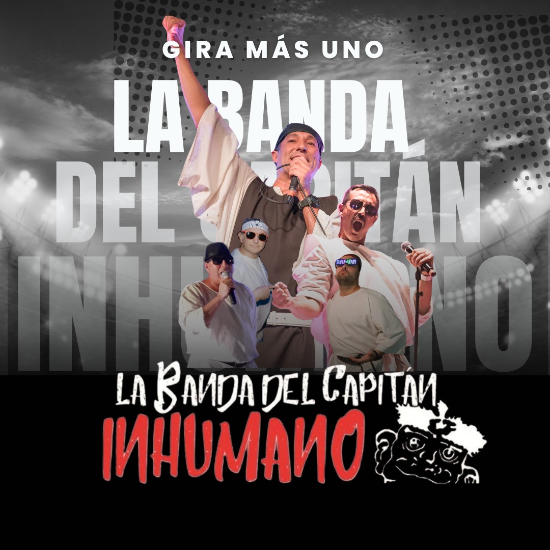 Aquí va !!
La gira "más uno" de #labandadelcapitaninhumano 
Nuevo cartel para 2025.
Pronto os contamos las novedades para esta gira. Que por cierto molan mucho !!
#news #gira #2025 #on #musica #hits #History #37giras #nonstop