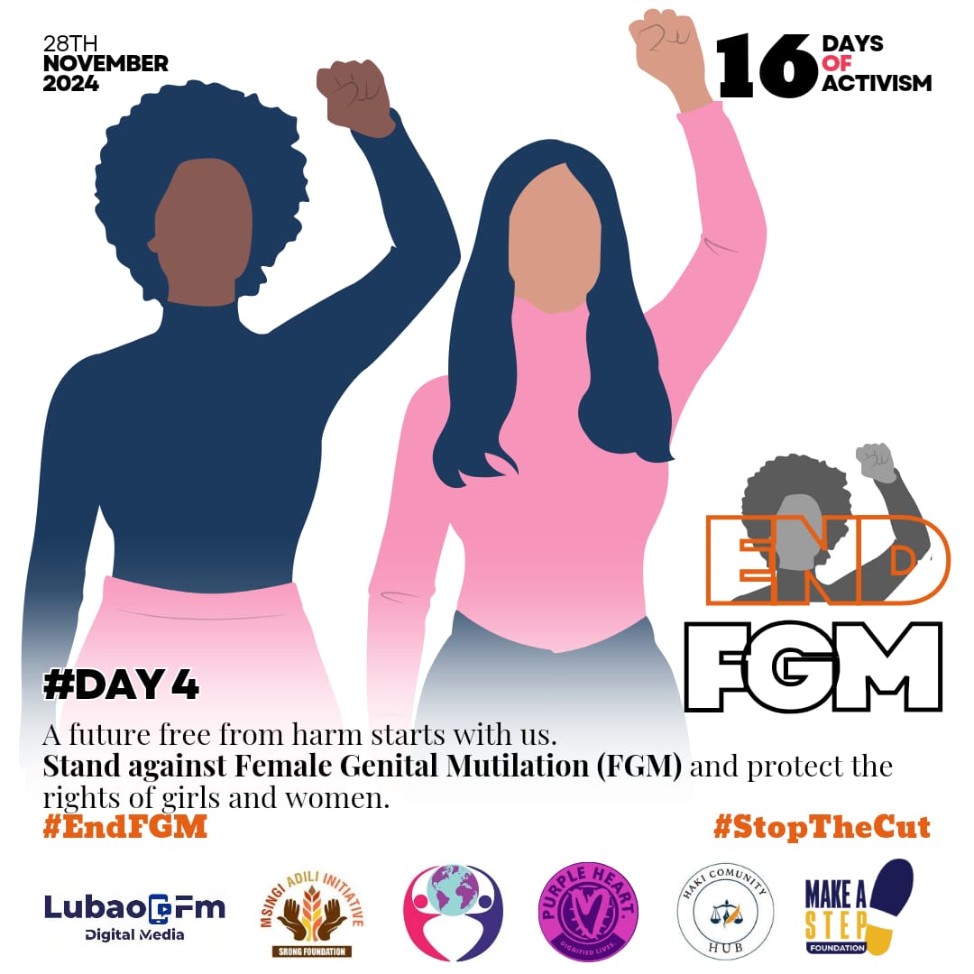 Day 4 of the 16 days of activism. Protect our girls and women from FGM.
