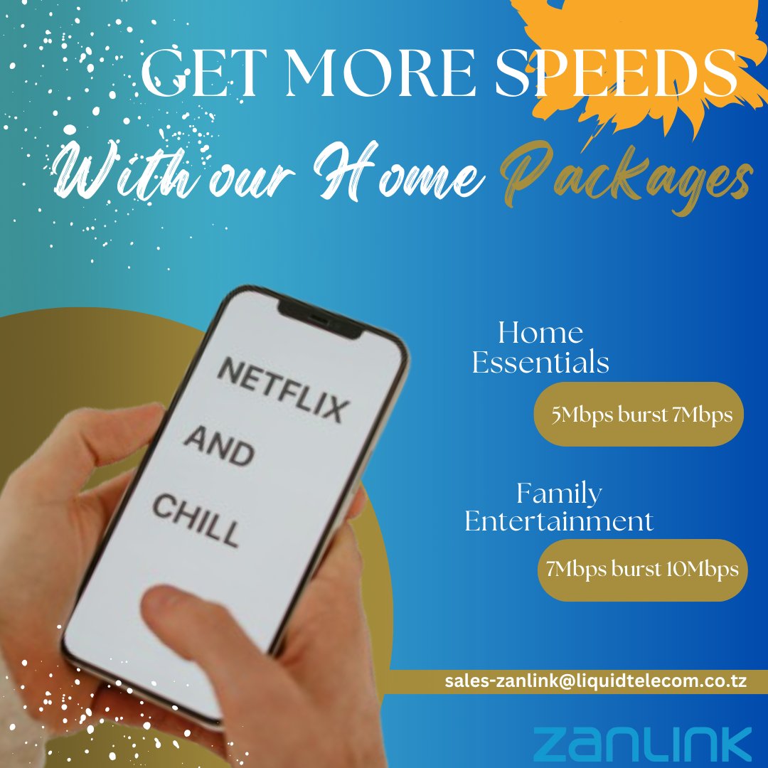 zanlink_l's tweet photo. Faster internet, faster life! 🚀 

Our home #packages just got faster with more #speeds.

#MadePossibleByZanlink
#SwitchToZanlink
#internetupgrade https://t.co/PXVJtGqrma