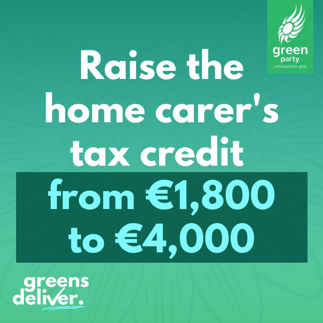 Our society does not take good enough care of carers. 
That's why we put together this care package, because it's only right we take care of them.

#GreensDeliver