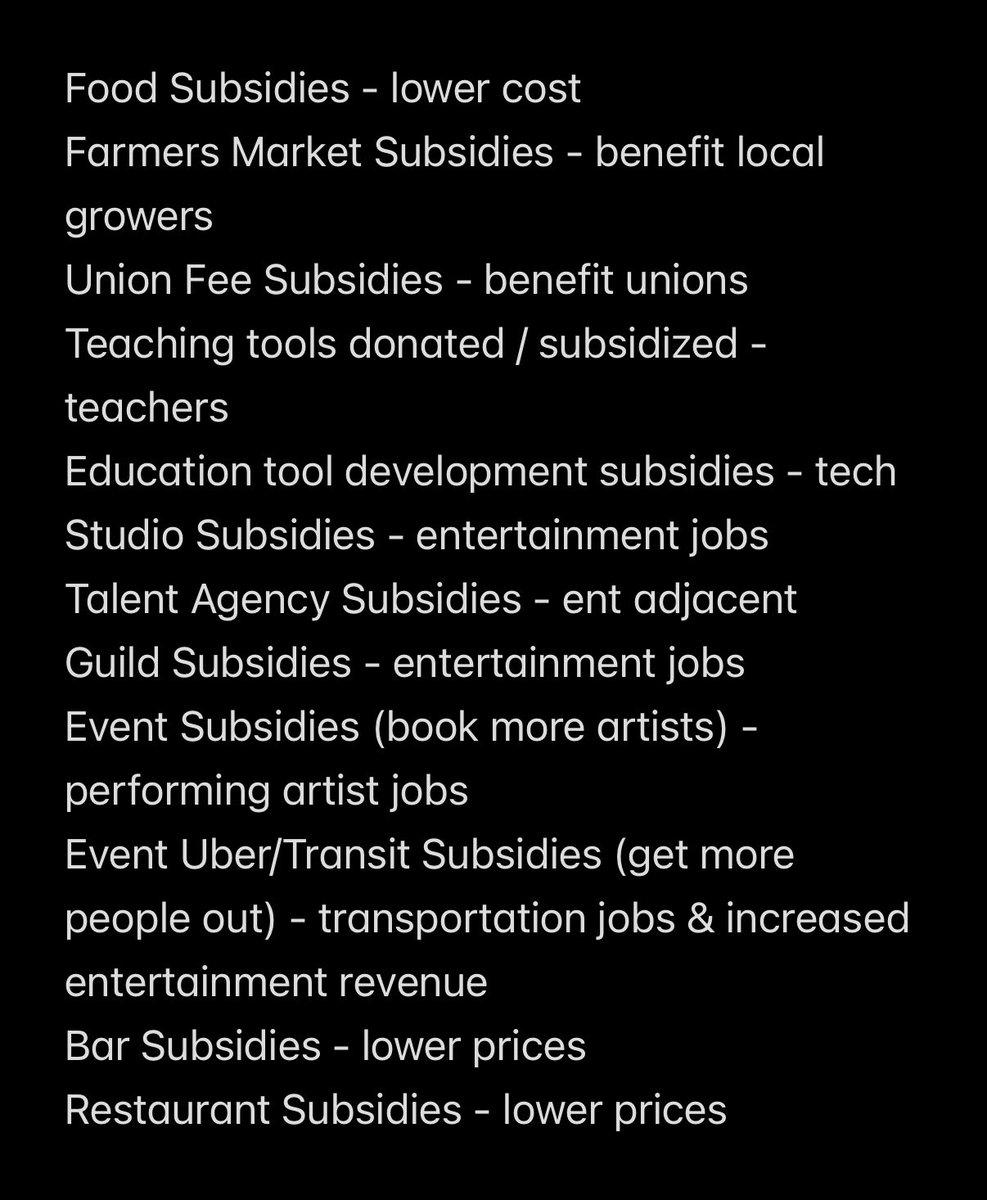 SethHardenn's tweet photo. I’m running for governor of California in like 12 years. Here’s what I will subsidize and why. https://t.co/bT5p6ky2Pi