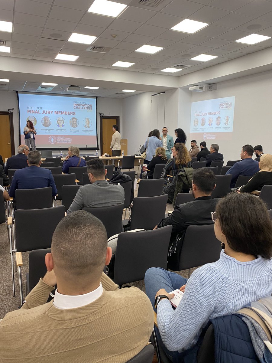 Starting Soon: The President’s Innovation Challenge Final Pitching and Awards Ceremony 

📍American University of Beirut