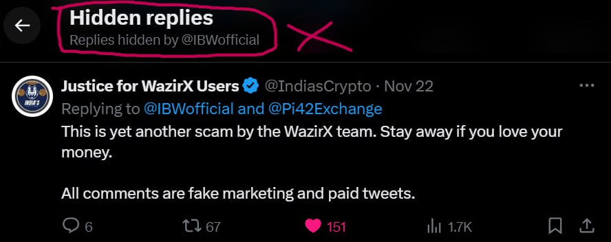 IndiasCrypto's tweet image. India Blockchain Week (@IBWofficial) is shamelessly supporting @Pi42Exchange, a new scam by Mr. Nischal, and funding their 4-5 Dec Bangalore conference indirectly with our money.

Rather than addressing the concerns of WazirX victims, they’re silencing  voices, hiding replies,…