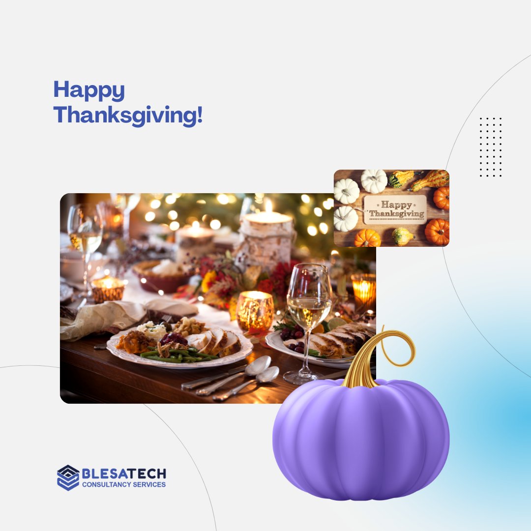 blesatech's tweet photo. Happy Thanksgiving! 🦃🍁 https://t.co/708hFJfFNF