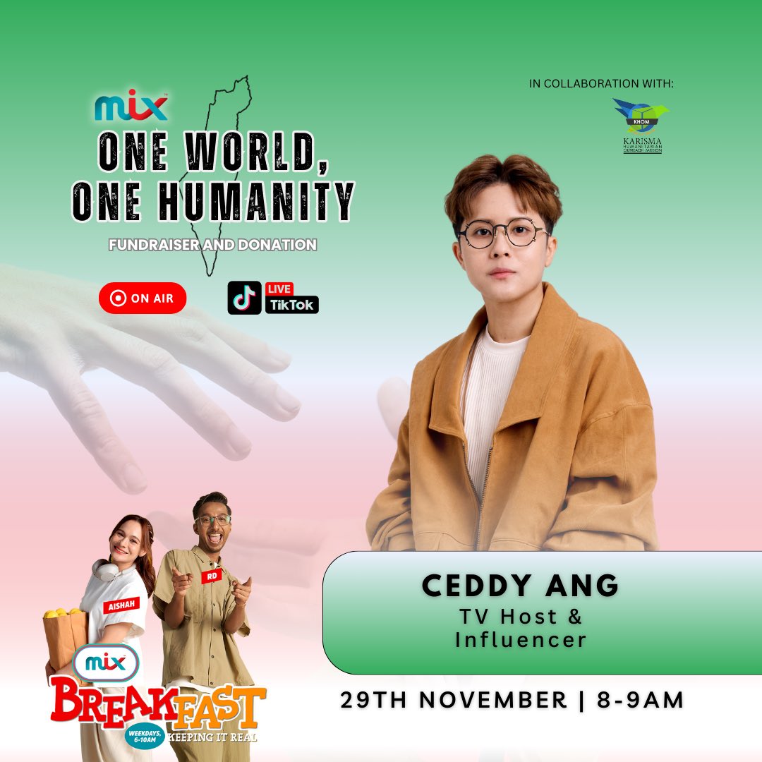 CeddyOrNot's tweet image. Hi sayangs! I’ll be on Mix Breakfast tomorrow, and we’ll continue talking about the Palestinians and raising funds to support them through this winter. The donation link is right after this post. 

If you have a little extra, let’s work together to reach our goal! 🫶🏻🫶🏻🫶🏻 🇵🇸