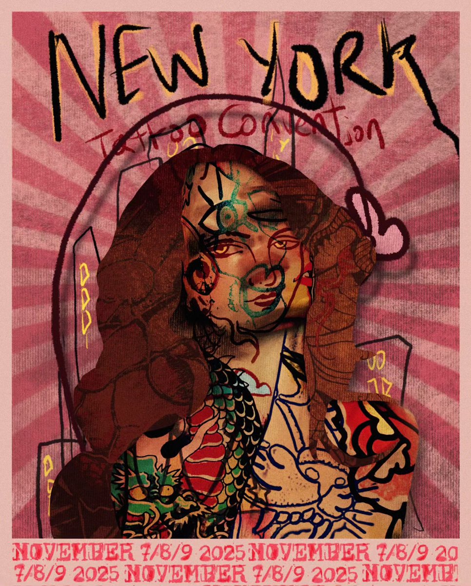 WTattooEvents's tweet photo. New York Tattoo Convention

 ★ 07 • 09 November 2025 ★                        

★ Find all upcoming tattoo conventions at:      
https://t.co/N0u7OZb0bI https://t.co/Fo4ZTnGnyL