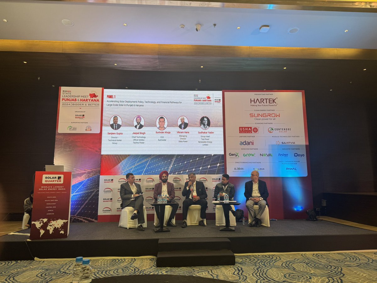 Hartek Group (@hartekgroup) on Twitter photo #LiveUpdate -Sanjeev Gupta, Director - Technical & Projects, sharing his
insights among an esteemed panel on scaling Large-Scale in Punjab & Haryana at the <a href="/SolarQuarter/">SolarQuarter</a> State Leadership Summit - Punjab & Haryana 2024 #LiveUpdate -Sanjeev Gupta, Director - Technical & Projects, sharing his
insights among an esteemed panel on scaling Large-Scale in Punjab & Haryana at the <a href="/SolarQuarter/">SolarQuarter</a> State Leadership Summit - Punjab & Haryana 2024