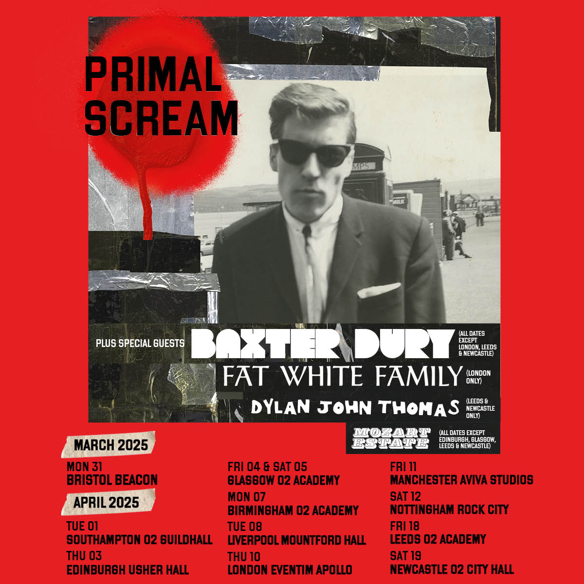 gigsandtours's tweet image. 💥 PRIMAL SCREAM 💥

Supports just added! @DylanJohnThoma5 and @Mozart_Estate will be joining @ScreamOfficial for selected dates on their UK tour!

Get tickets at tix.to/PrimalScream