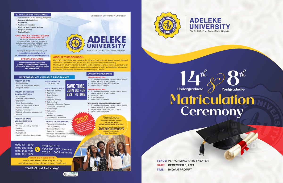Adeleke University (@adeleke_uni) on Twitter photo 