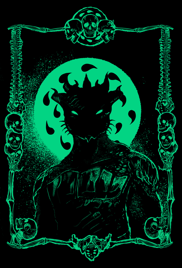 Aria_niziolek's tweet photo. My new design for sticker! I will glow in dark! I'm so hyped about it #DarkUrge edge lord :D. Notice death3 symbol on top! https://t.co/RREyOfG6iY