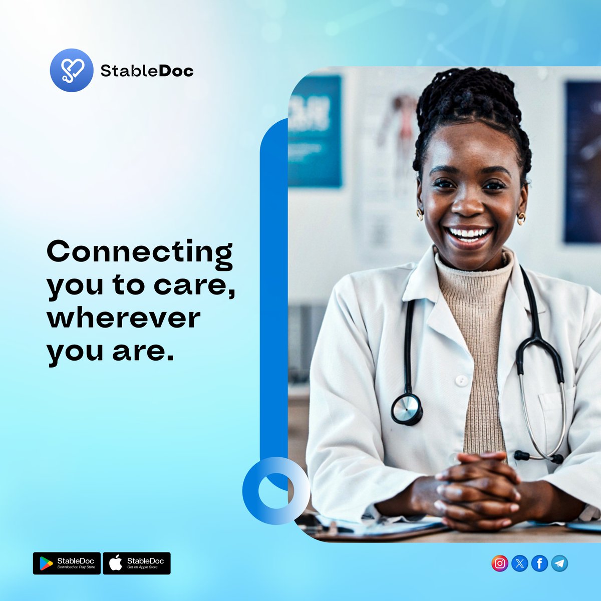 Unsure about which specialist to consult for your symptoms? At StableDoc, we connect you to the right specialist for your needs. If an in-hospital visit is necessary, we’ll ensure you're directed to the most suitable hospital #ConvenientCare #Telehealth #healthcare #DiGiTALhealth