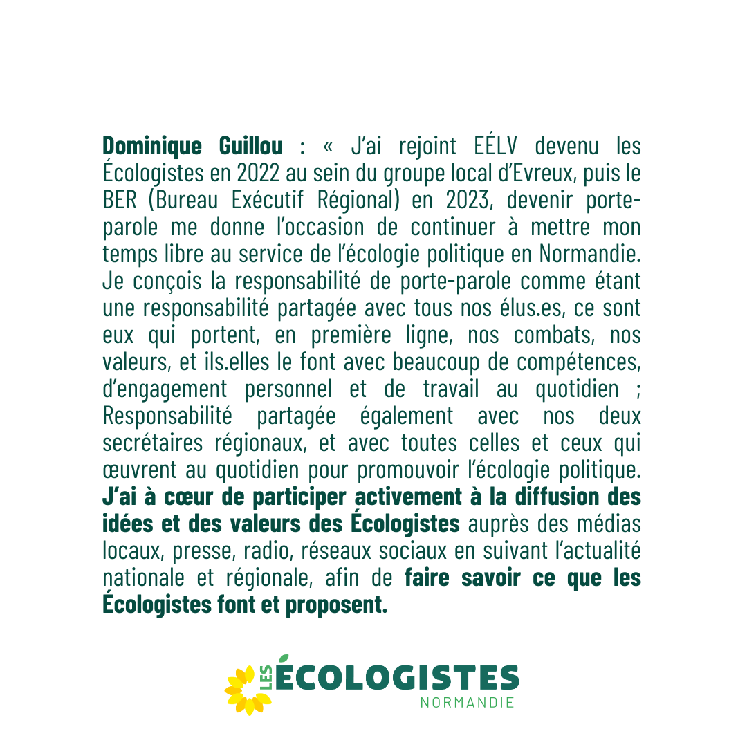 [COMMUNIQUÉ]

Suite à notre AG extraordinaire du 23 novembre à #Rouen @BELDJOUDI_Alex et <a href="/bastiendewaele/">Bastien De Waële</a> sont nos nouveaux Secrétaires Régionaux. Dominique Guillou est notre nouveau Porte-Parole

Merci à @StephaneMartot et Laurent Martin pour tout le travail effectué.