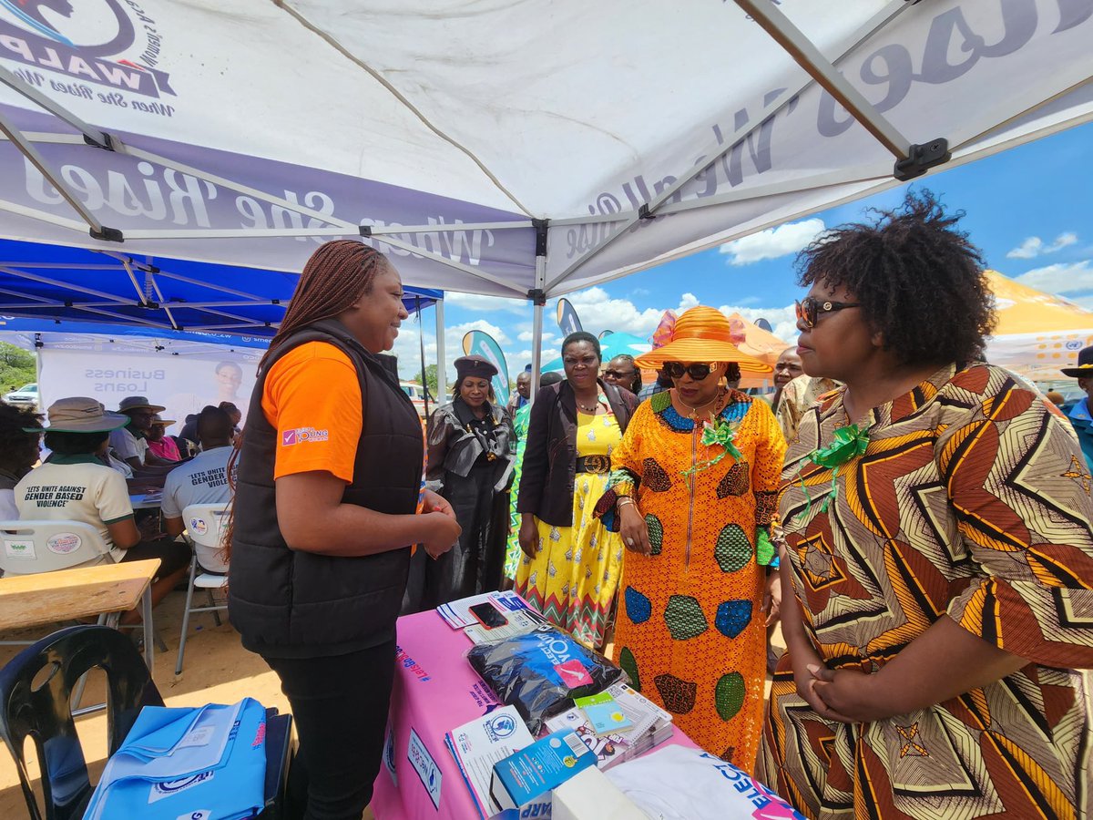 WalpeAcademy's tweet photo. @unwomenzw @IDRC_CRDI @OxfaminZim @NLinZimbabwe @DiakoniaAfrica @table_girls @Wecobs1 @NewsDayZimbabwe @mwacsmed Minister Monica Mutsvangwa yesterday toured the #WALPE stall at the 2024 National Launch of the 16 Days of Activism Against Gender-Based Violence (GBV) in Umzingwane District, Matabeleland South Province. https://t.co/f6WzJ4QZir