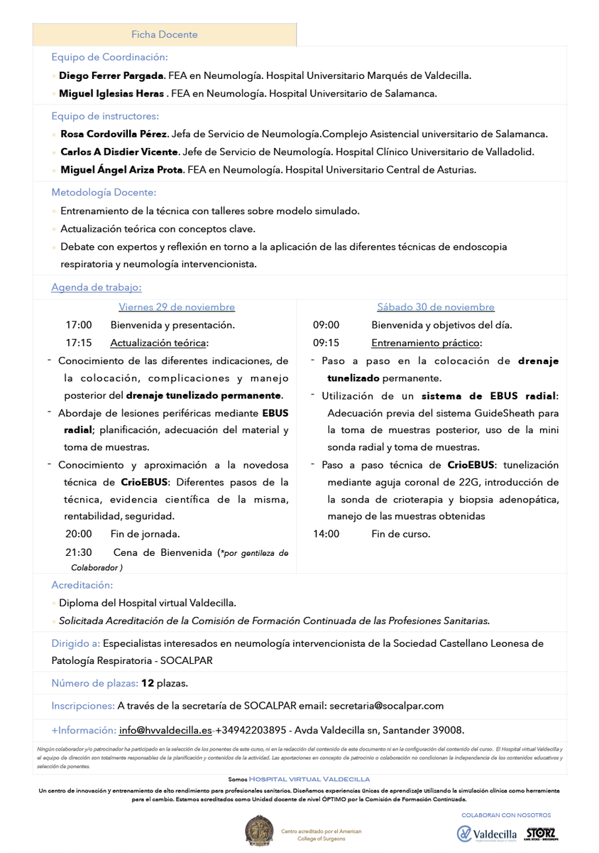 Socalpar (@socalpar) on Twitter photo 🗓 Mañana comienza el "I Curso de Neumología Intervencionista Socalpar" en el <a href="/HUnivValdecilla/">Hospital Universitario Marqués de Valdecilla</a>.
#Neumología #Santander <a href="/SeparRespira/">SeparRespira</a> 🗓 Mañana comienza el "I Curso de Neumología Intervencionista Socalpar" en el <a href="/HUnivValdecilla/">Hospital Universitario Marqués de Valdecilla</a>.
#Neumología #Santander <a href="/SeparRespira/">SeparRespira</a>