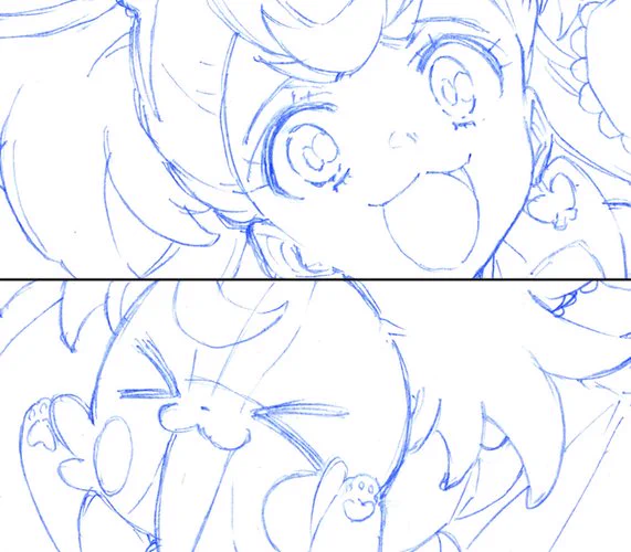 わんぷりラフ(冬コミ進捗1.2.3.4#わんぷり 