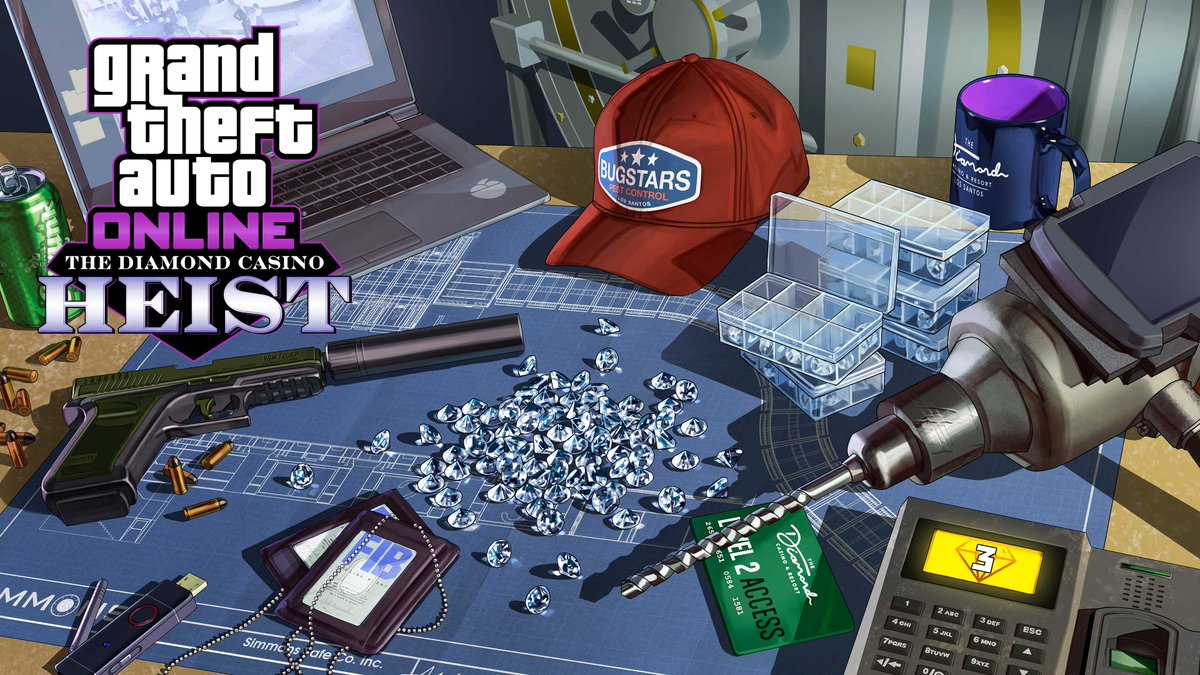 TexFunz2's tweet photo. New #GTAOnline Event
- Diamonds are guaranteed for every Casino Heist run. https://t.co/8QG4E6bidl