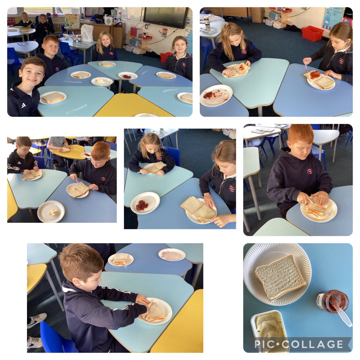 BaglanPrimary1's tweet photo. Blwyddyn dau a tri have enjoyed writing a set of instructions, then following them carefully to make their jam sandwich. #readingforunderstanding #instructionalwriting https://t.co/gXnOJVygOw