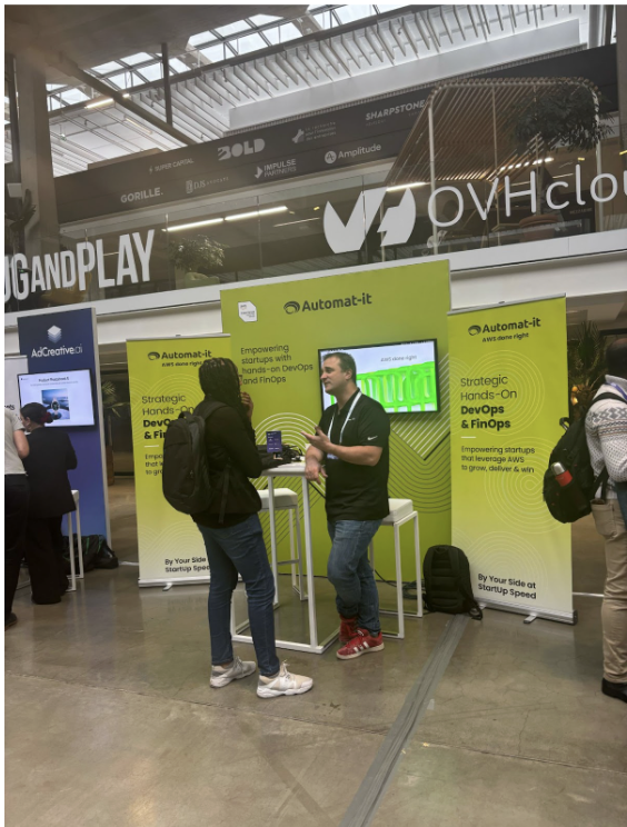 AutomatitDevOps's tweet photo. What an exciting day we had at AWS GenAI Day in Paris!
Itโs been an amazing chance to explore the transformative potential of Generative AI.
Thank you to AWS for hosting this event and to everyone who stopped by our booth!
#GenAI #AI #Innovation #AutomatIT #AWSGenAIDay https://t.co/Y8zC4tbLKw