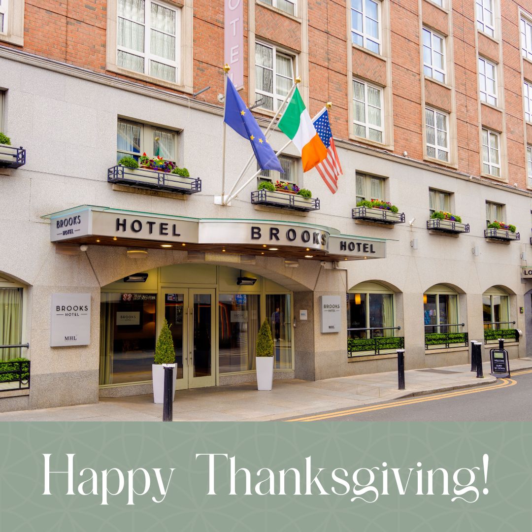 Wishing you a season filled with love, laughter, and cherished memories. 

Happy Thanksgiving from everyone at Brooks Hotel Dublin!

#ThankfulAtBrooks #ThanksgivingTogether