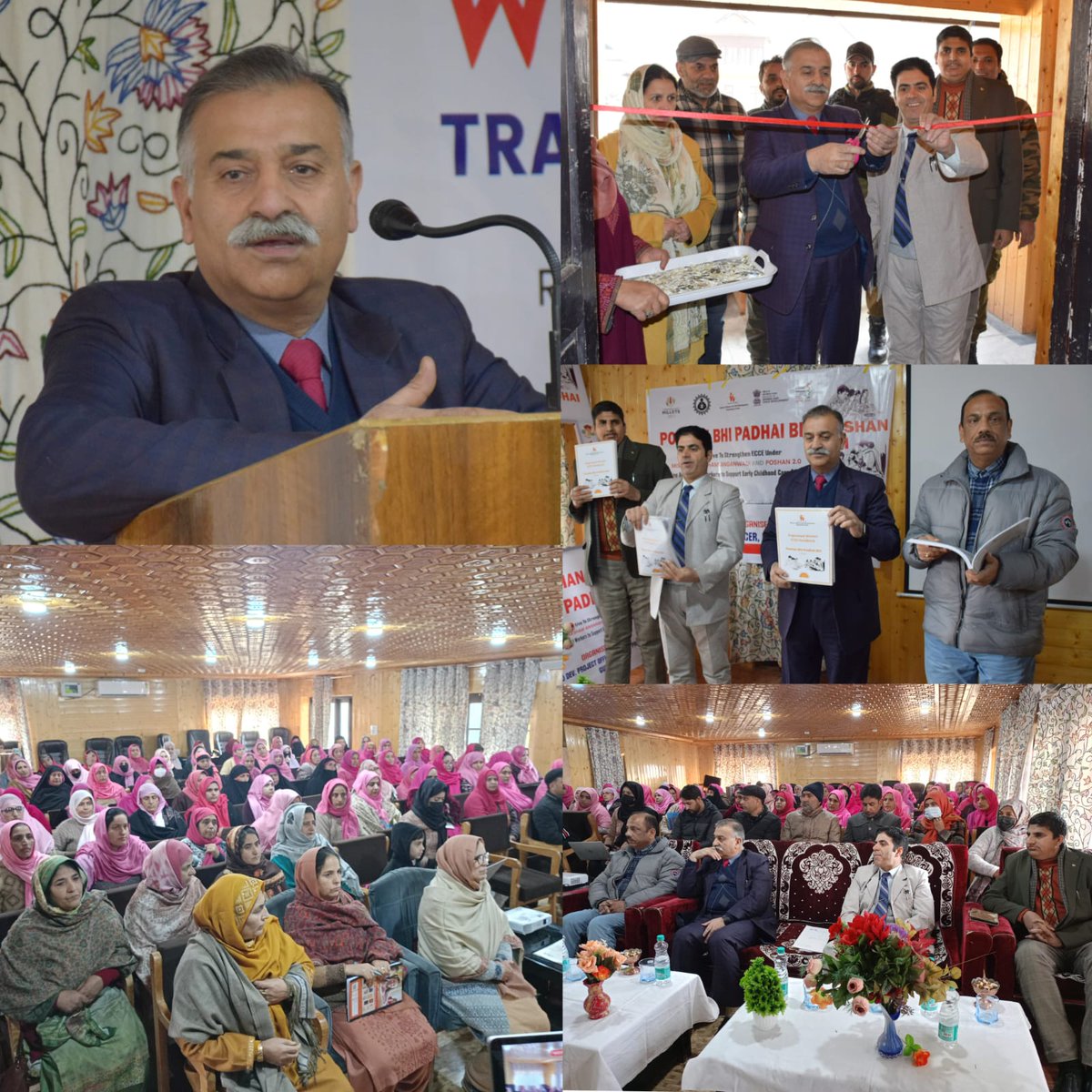 dicbandipora's tweet photo. DC #Bandipora M A Qadri inaugurates training program for Anganwadi Workers under ‘Poshan Bhi, Padhai Bhi’ ; Urges AWWs to attend the training with dedication
@OfficeOfLGJandK @OmarAbdullah @diprjk @dcbandipora @ddnewsSrinagar https://t.co/8GuiBX8N9R