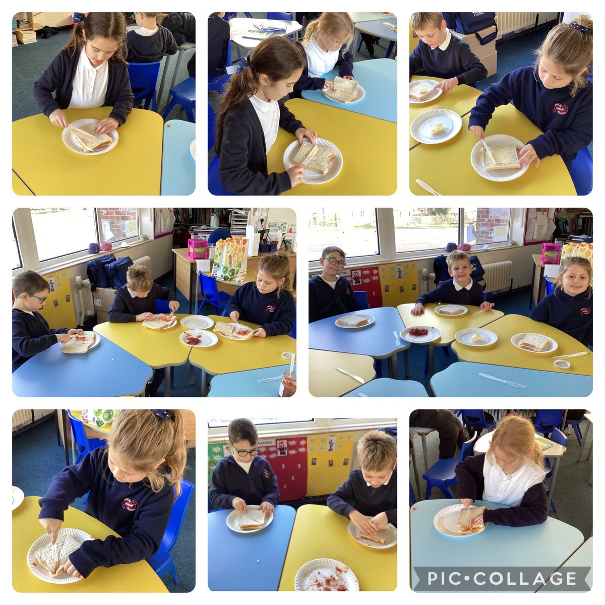 BaglanPrimary1's tweet photo. Blwyddyn dau a tri have enjoyed writing a set of instructions, then following them carefully to make their jam sandwich. #readingforunderstanding #instructionalwriting https://t.co/r7F8ZNIhoF