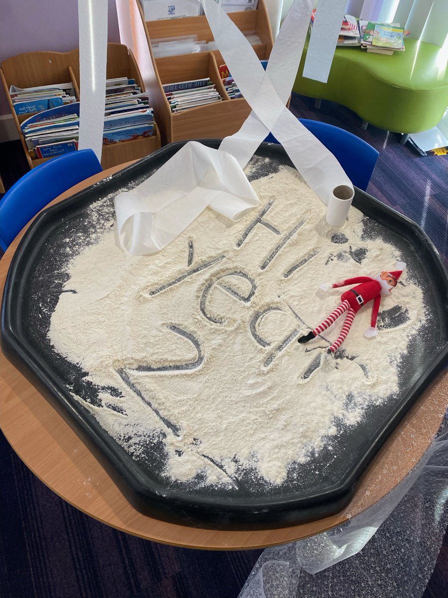 There was a major shock at Ruskin Infant School this morning! Elf on the Shelf has come early! The Year 2 children were inspired by this strange turn of events to write a recount about their morning! <a href="/AaronLionLearn/">Aaron Wright</a> <a href="/LionAcTrust/">Lion Academy Trust</a> #lovelearning #primarypathway